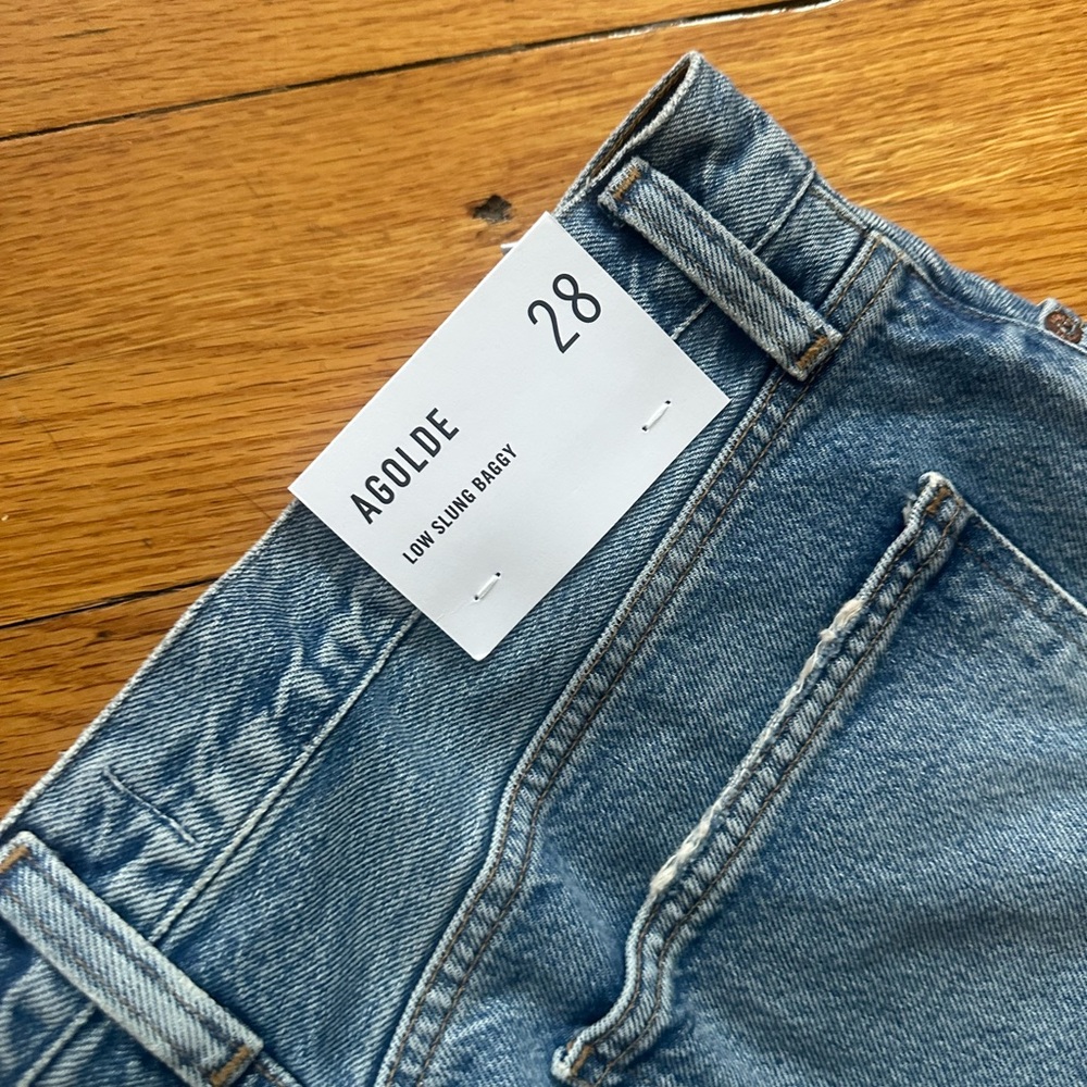 Agolde Low Slung Baggy Jeans NWT Size 28 - Picture 10 of 12